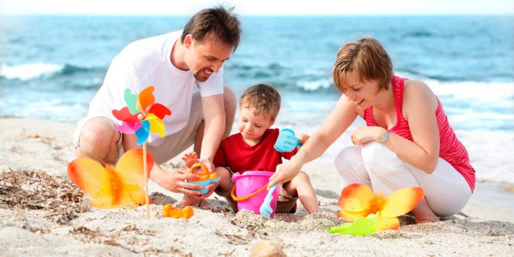 семья отдыхает